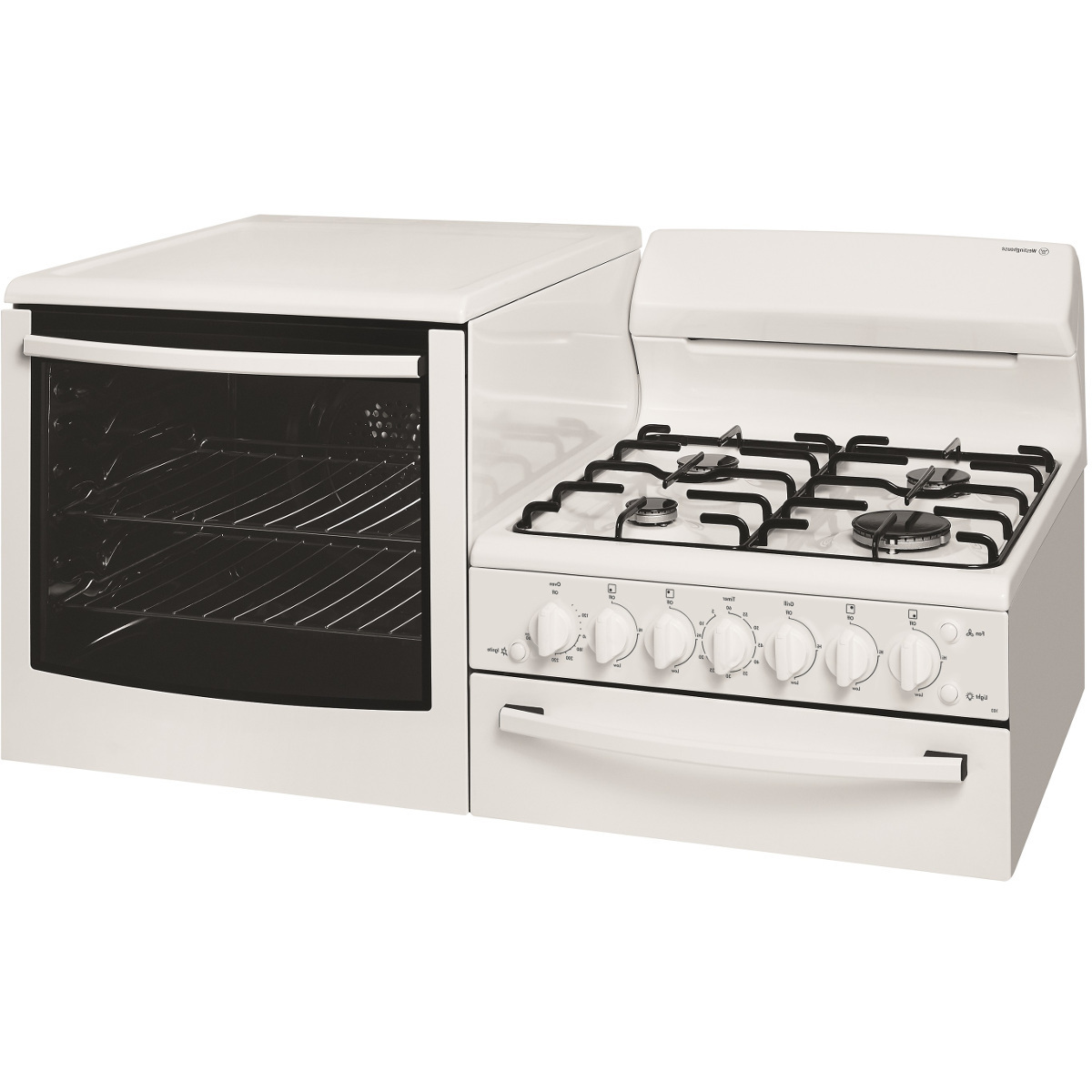 Westinghouse Elevated Gas Feestanding Cooker WDG103WBNGL Signature