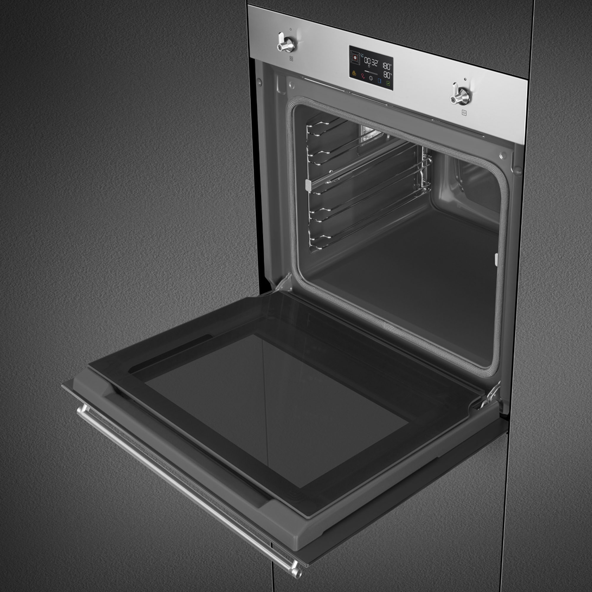 60cm Classic Pyrolytic Steam Oven with Probe Stainless Steel