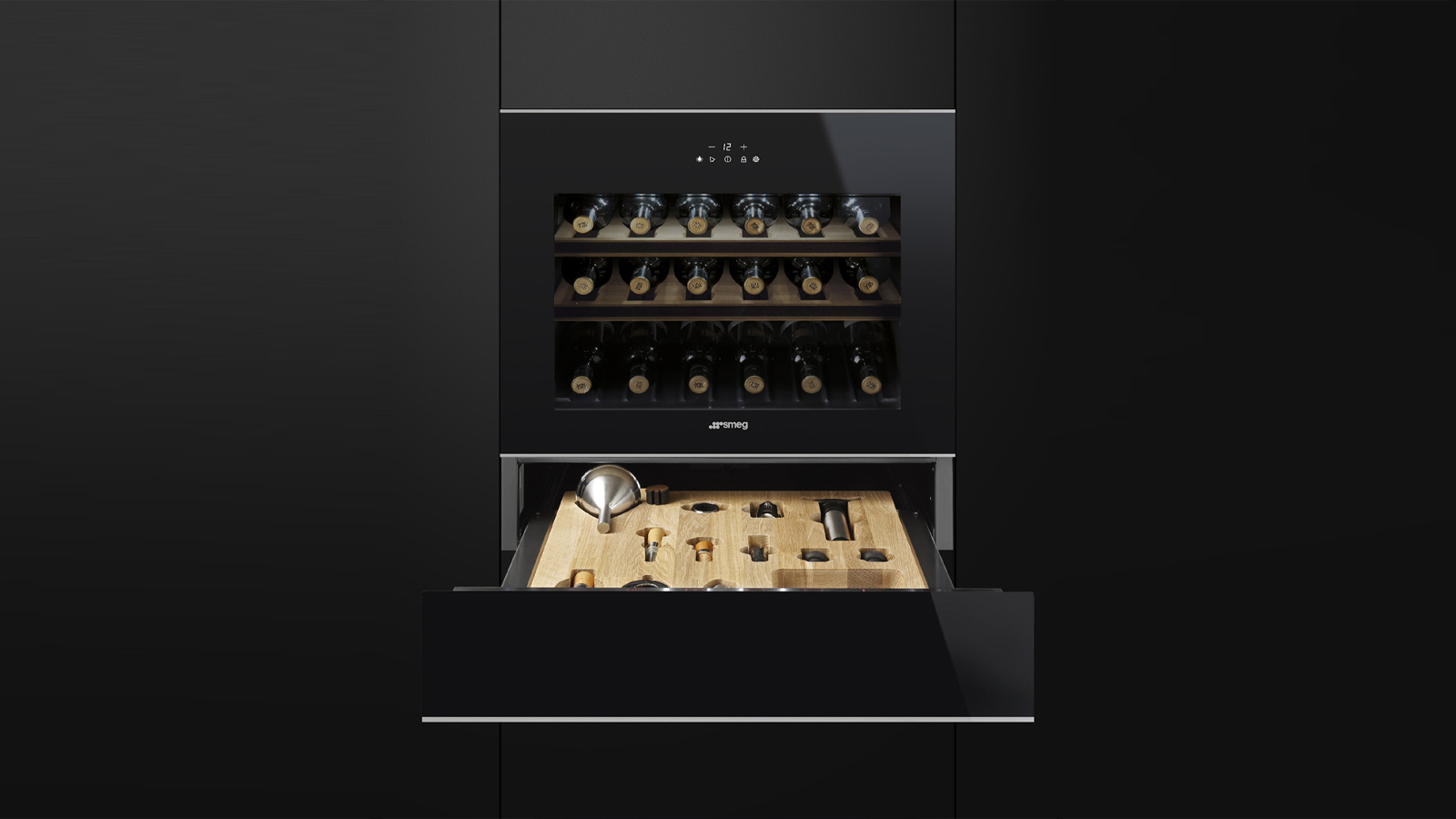 Smeg 45cm Dolce Stil Novo Wine Cellar CVIA618LNX2 Signature Appliances