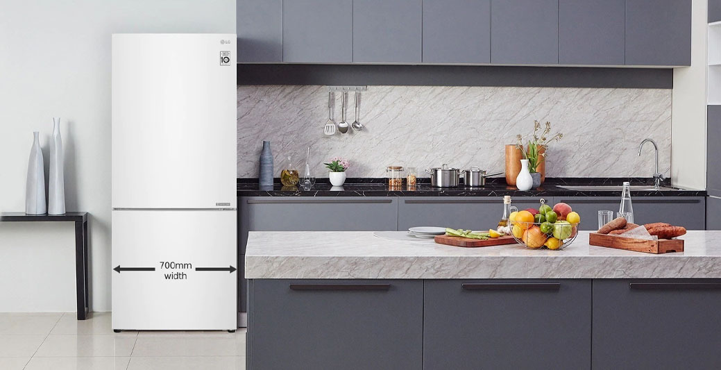 420L Bottom Mount Fridge GB455WL Signature Appliances