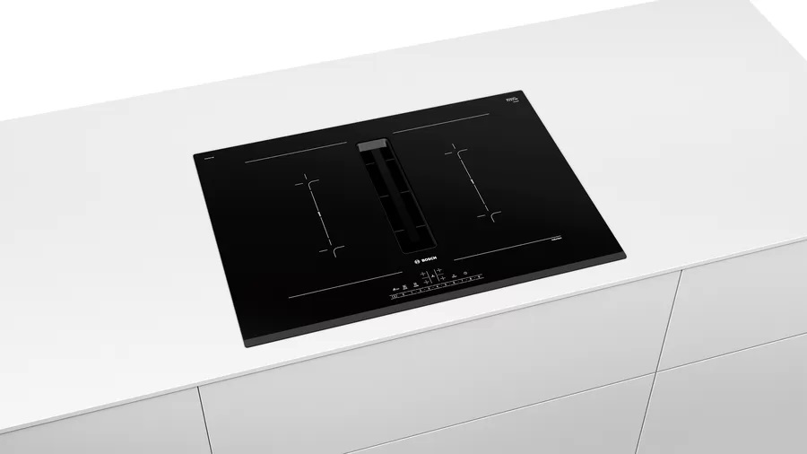 Bosch Serie 6 2in1 cooktop with integrated ventilation 80 cm
