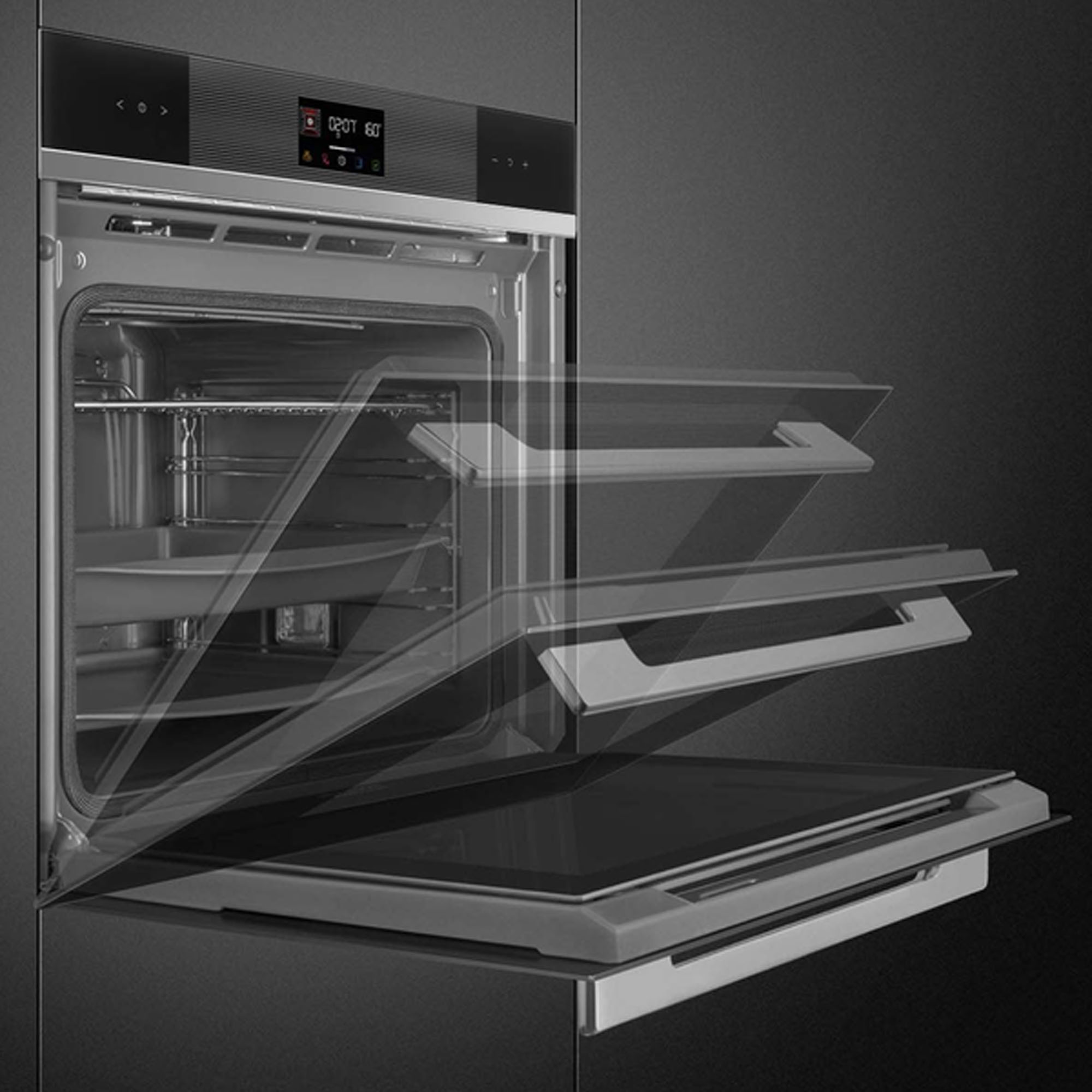 Smeg 60cm Linea Pyrolytic Oven Black SOPA6102TN Signature Appliances