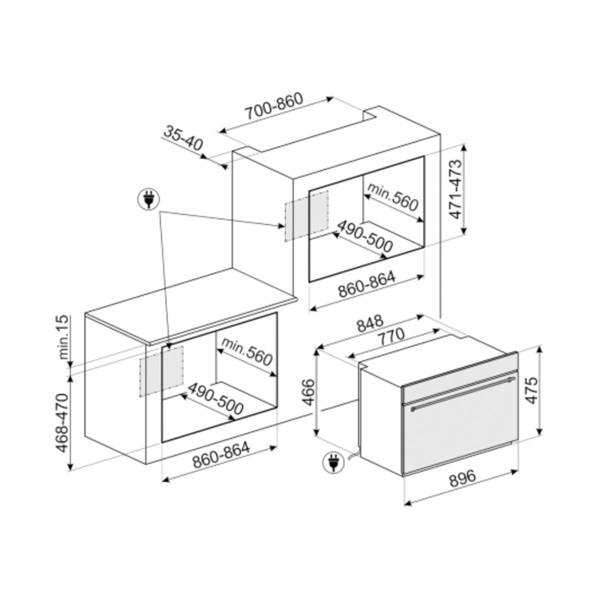 Smeg 90cm Classic Thermoseal Oven SFRA9300TVX Signature Appliances