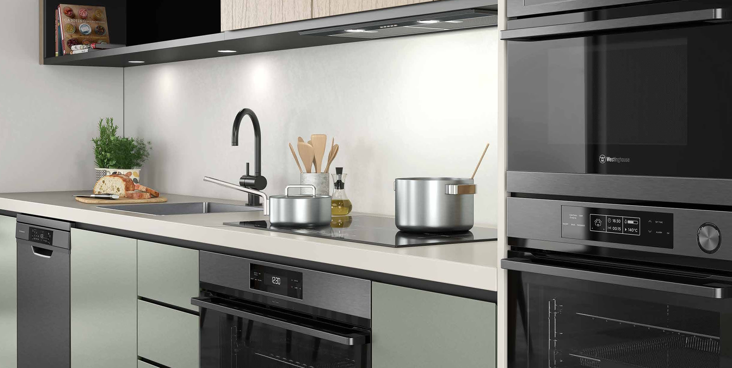 60cm 4 Zone Induction Cooktop WHI645BC Signature Appliances