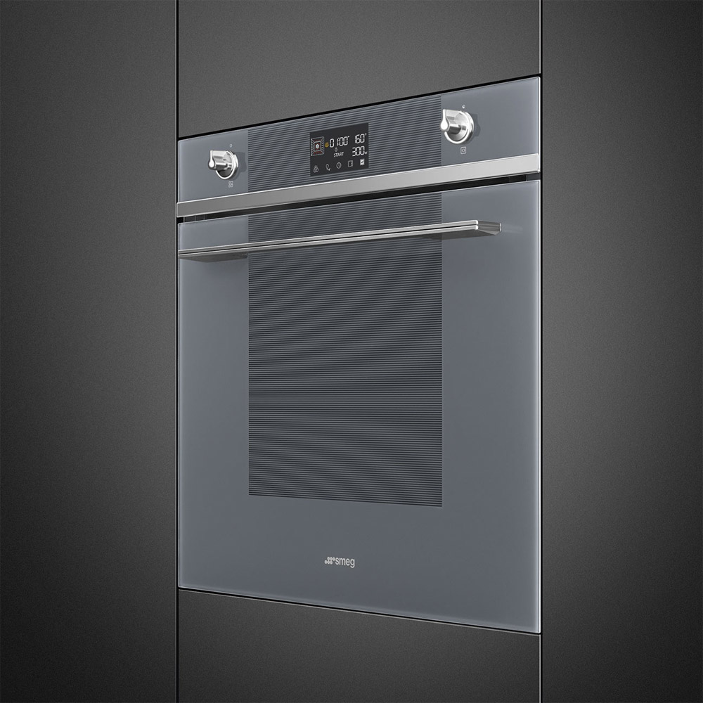 Smeg 60cm Linea Pyrolytic Oven Silver SOPA6102TS Signature Appliances