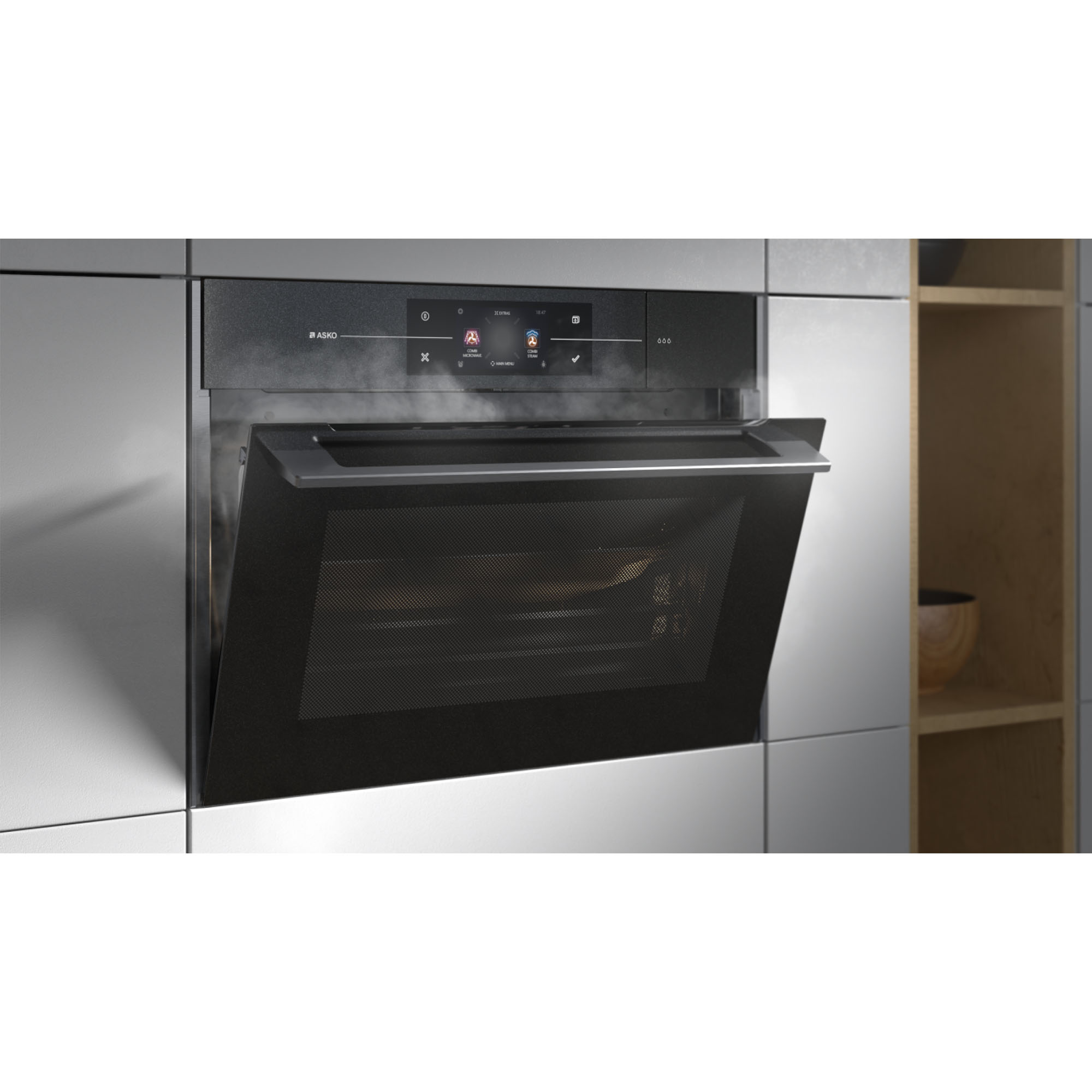 Asko 60cm Elements BuiltIn Compact CombiMicrowaveSteam Oven