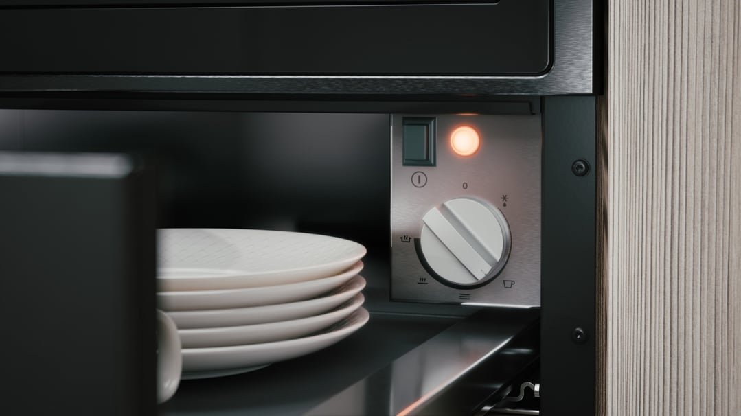 Asko Craft Warming Drawer - Black Steel ODW61BS0