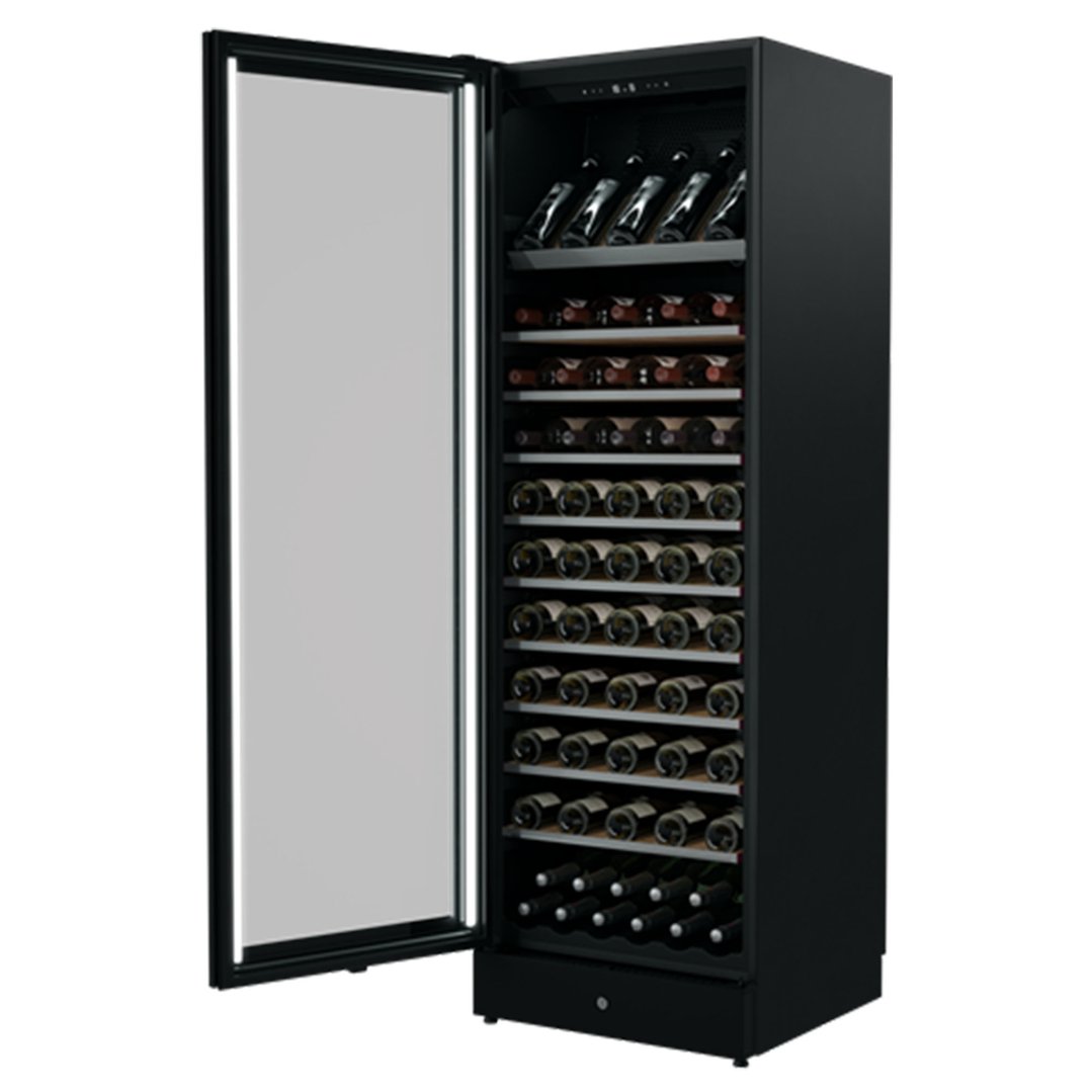 Vintec Premium 126 Bottle Wine Cabinet with Telescopic Shelves - Left Hinge VWM198PBA-L