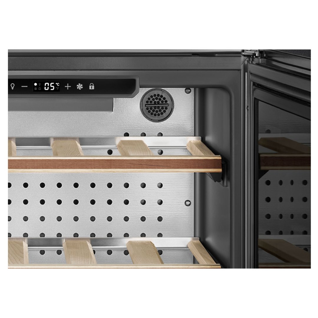 Smeg 45cm Linea Wine Cellar (20 Bottle) - Pure Black CVI120B3E