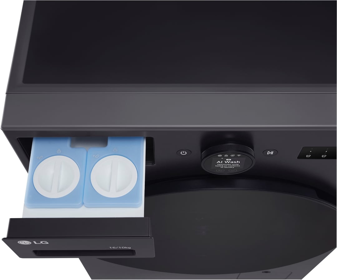 LG 16/10kg Series XL Front Load Washer Combo - Graphite Finish WXLC-1016GX