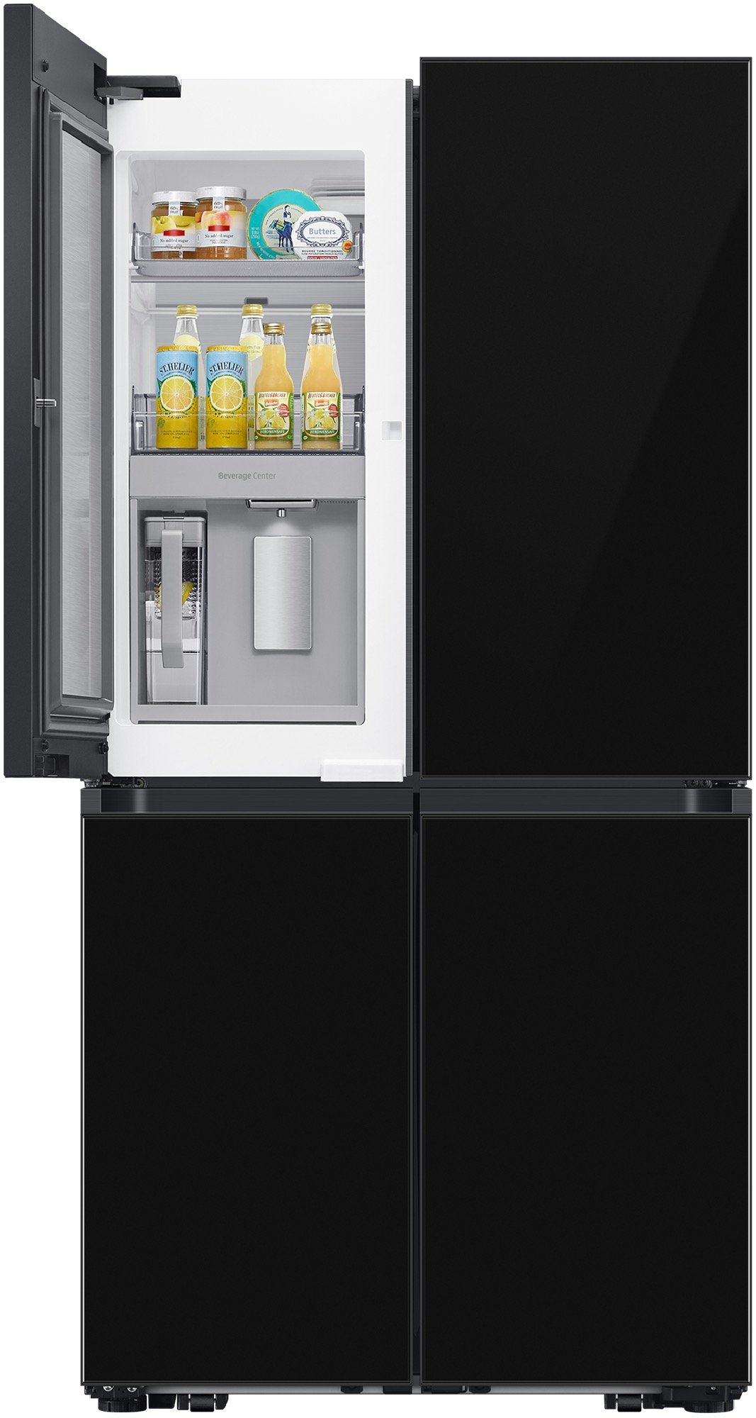 Samsung 646L Bespoke 4-Door French Door Refrigerator Beverage Centre - Black SRFX9400BG