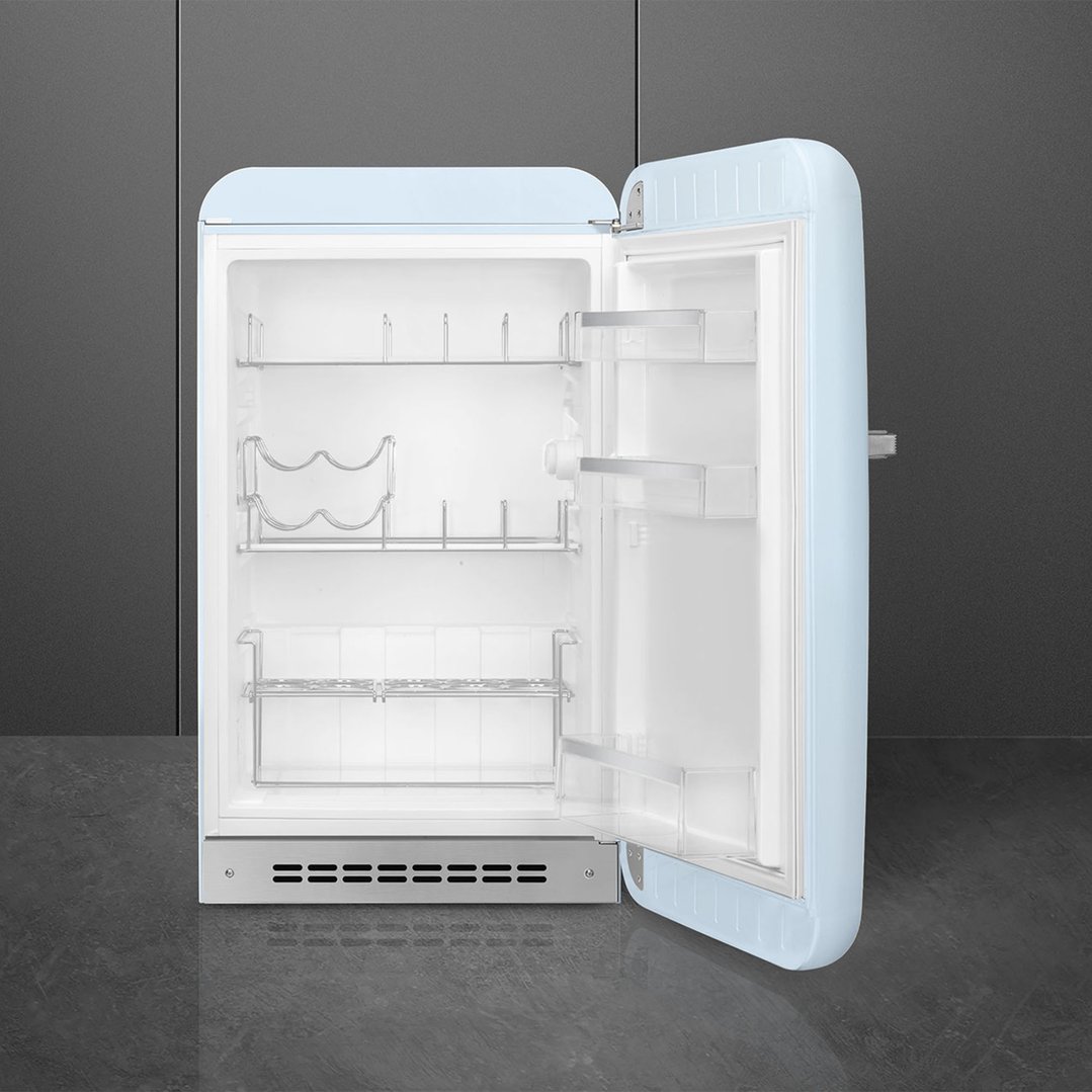 Smeg FAB10 50's Style Retro Refrigerator Right Hand Hinge - Pastel Blue FAB10HRPB6