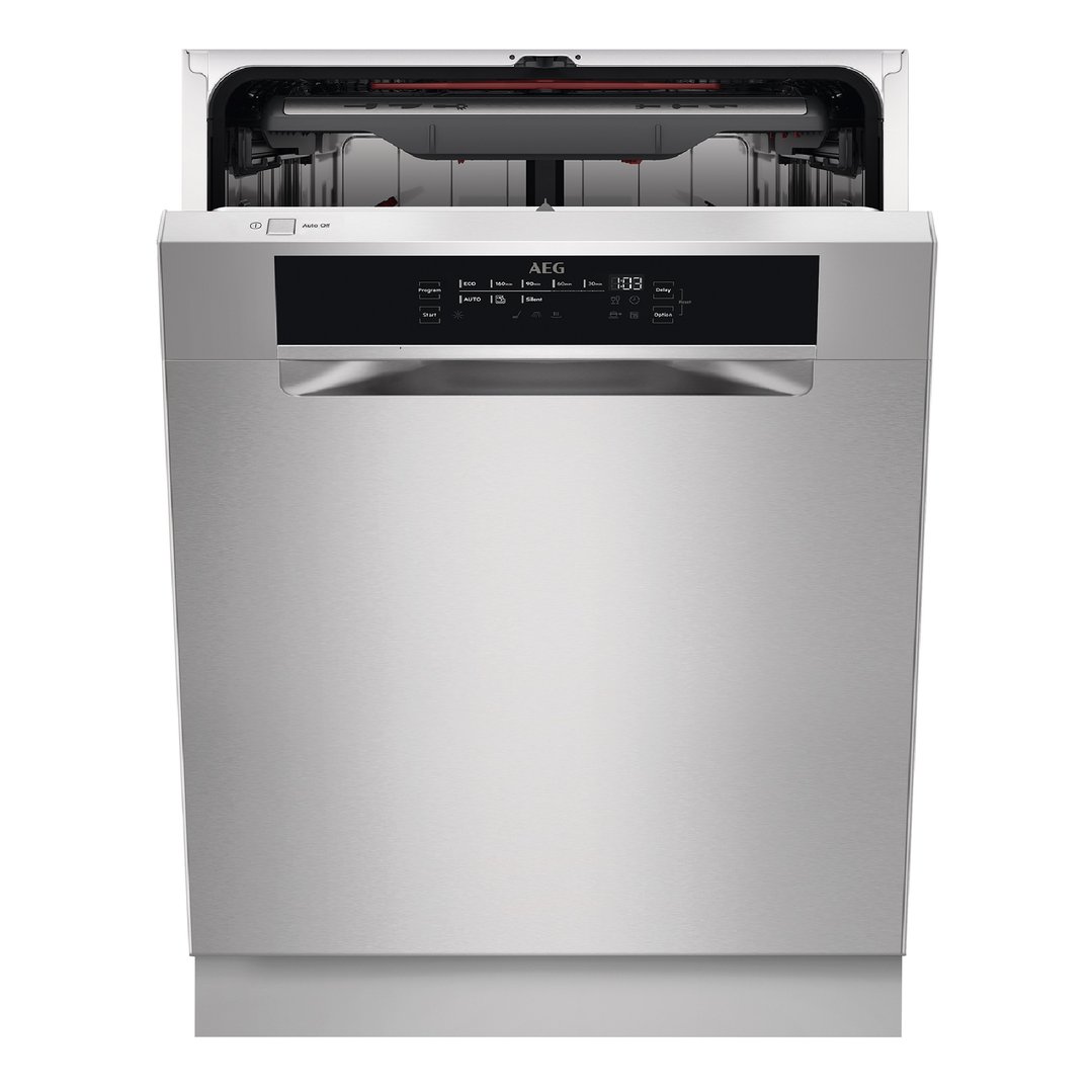 AEG 60cm Built-under Stainless Steel Dishwasher FFE73600PM
