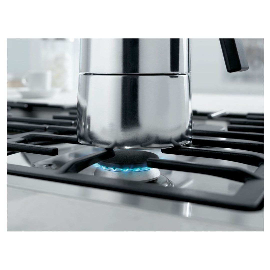 Miele 88cm 5 Burner Gas Cooktop with Dual Wok Burner Stainless Steel KM2357-1
