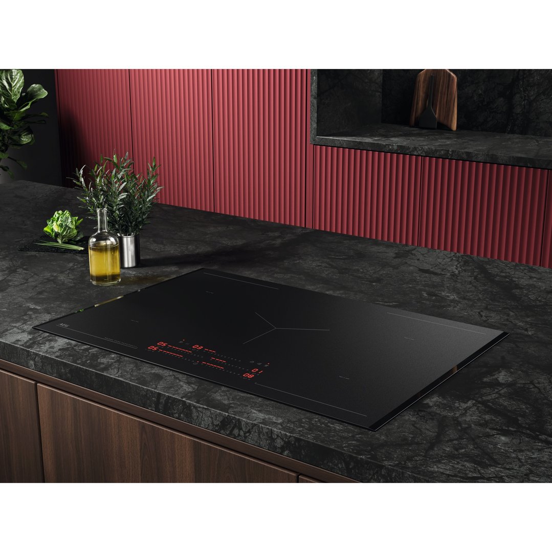AEG 80cm SaphirMatt 5 Zone Induction Cooktop NIK85M00FZ