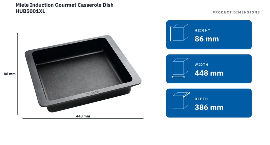 Miele Induction Gourmet Casserole Dish HUB5001XL
