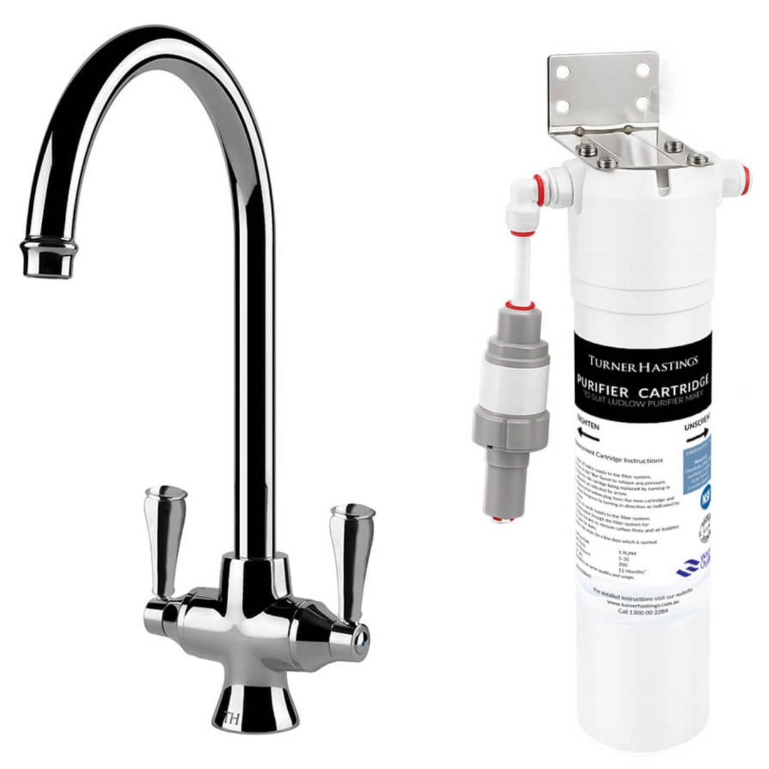 Turner Hastings Ludlow Purifier Mixer with Filter Cartridge - Chrome LU201KT-CH
