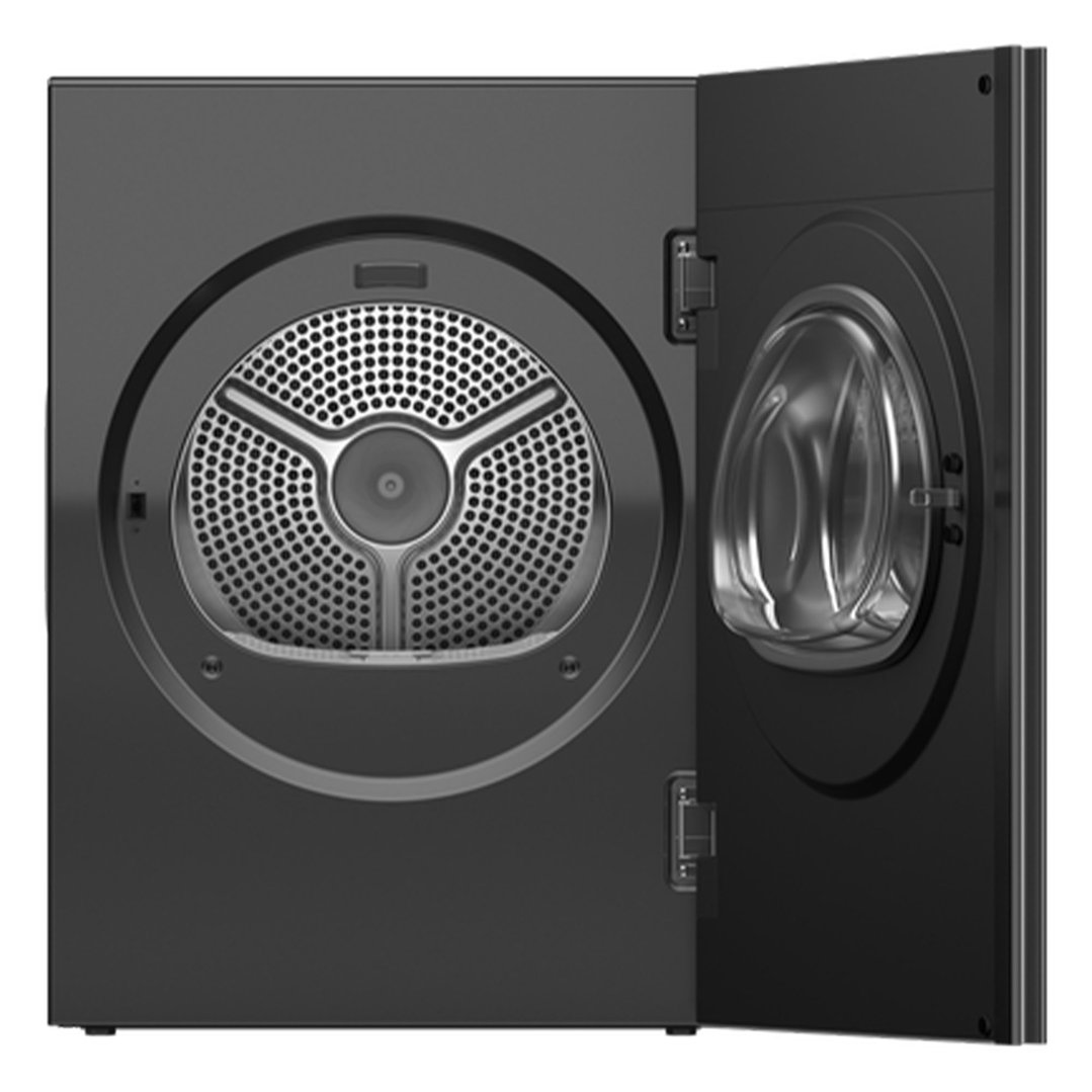 Fisher & Paykel 10kg Series 7, Minimal Heat Pump Dryer, Woolmark Black, Grey Glass DH1060MZB5