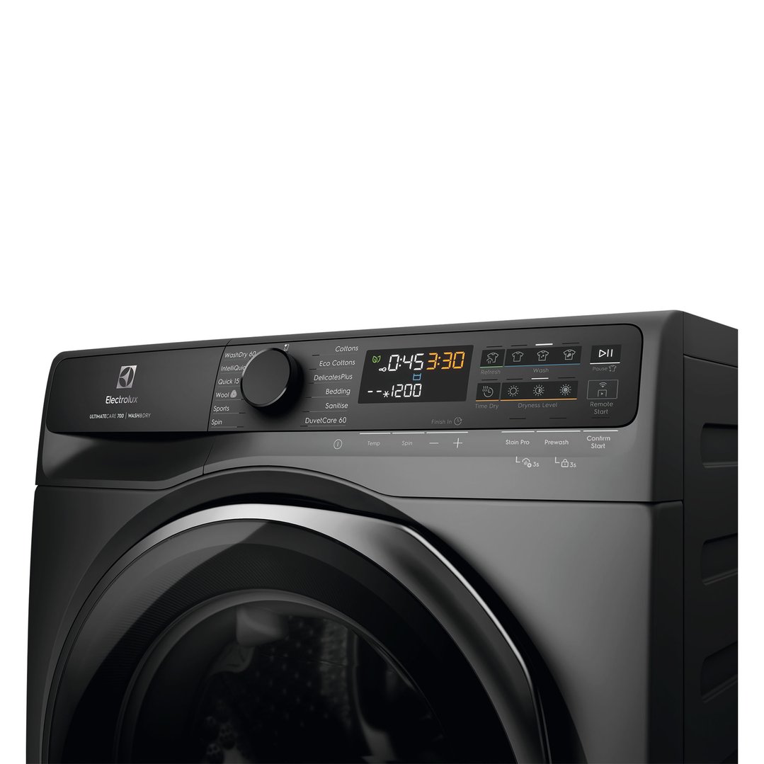 Electrolux 12kg UltimateCare 700 Front Load Washing Machine with 8kg Dryer Dark Onyx EWW1243R7SCS