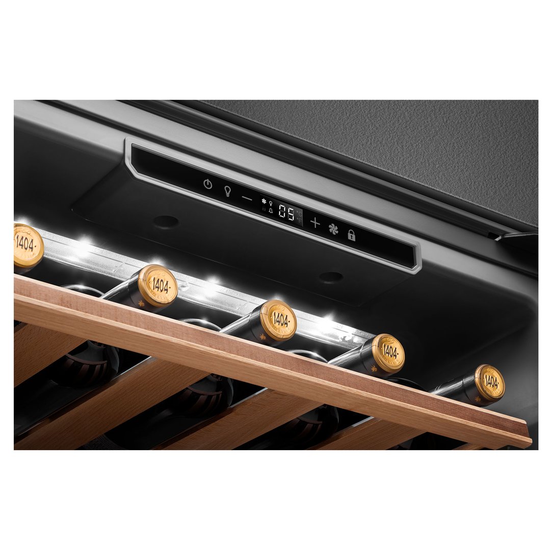 Smeg 45cm Linea Wine Cellar (20 Bottle) - Pure Black CVI120B3E