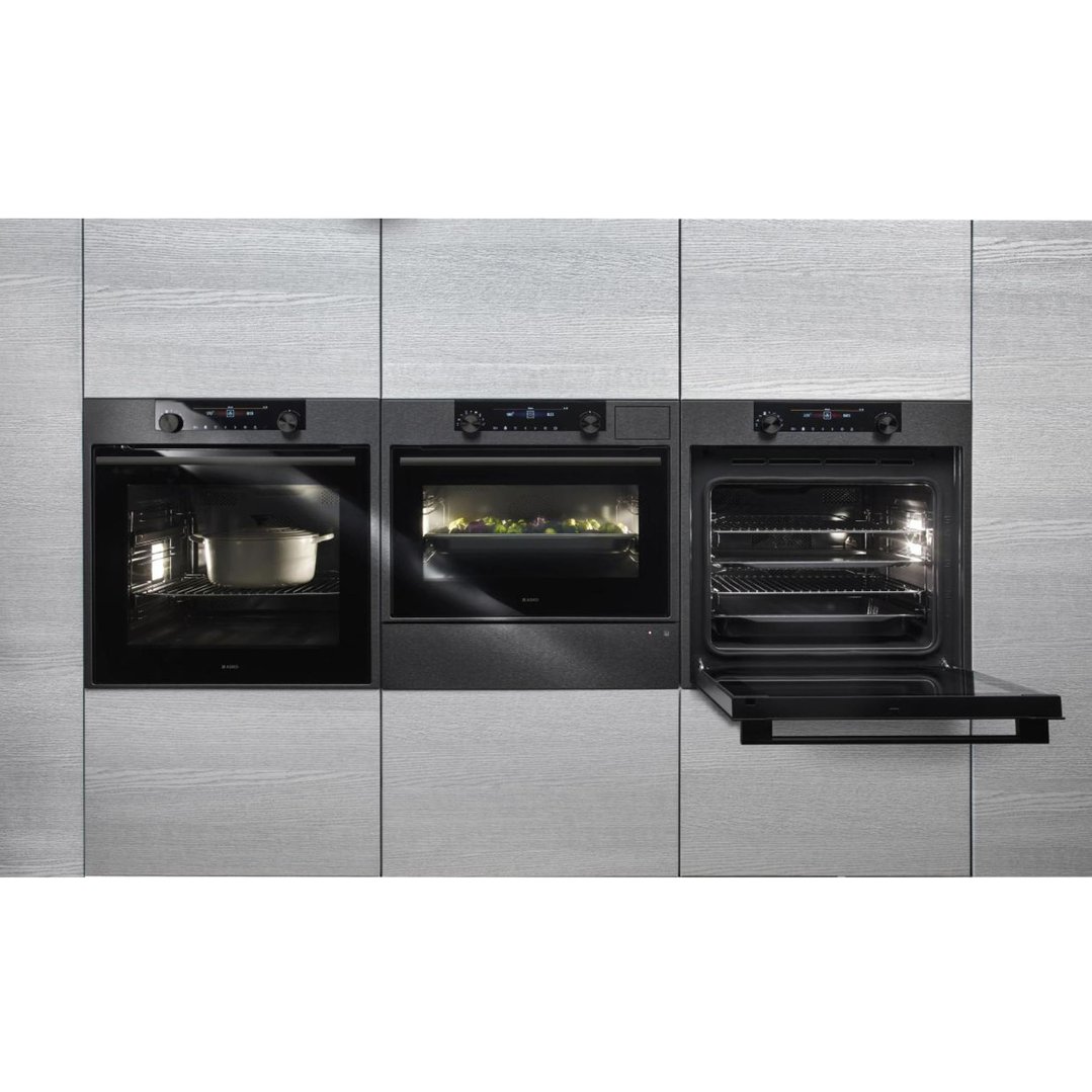 Asko 60cm Craft Pyrolytic Oven Black steel OP8687B