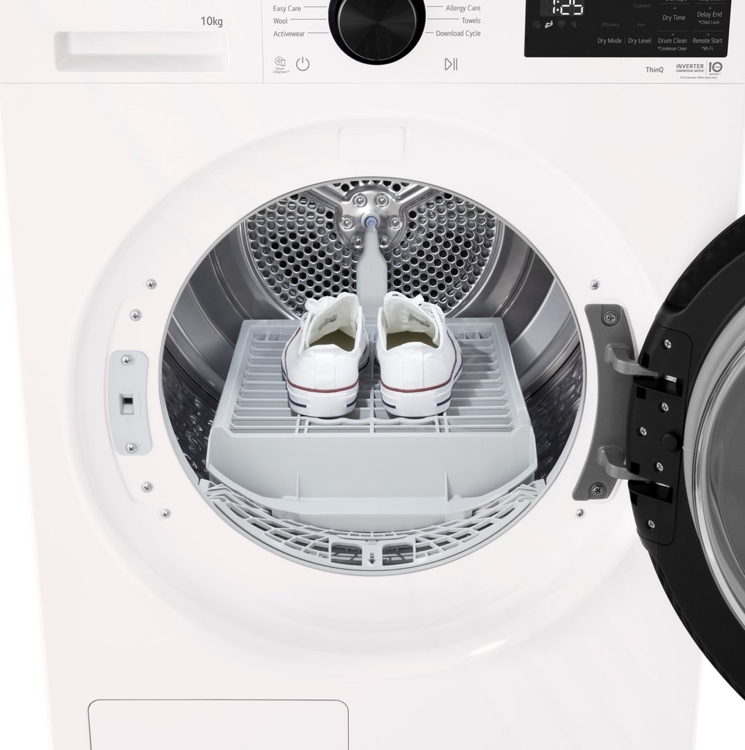 LG 10kg Series 3 AI Heat Pump Dryer - White DXH3-10W