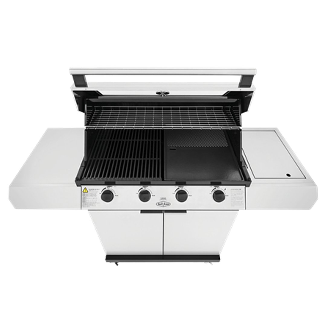 Beefeater 1200 Series 4 burner BBQ with side burner, stainless steel BMG1241SB
