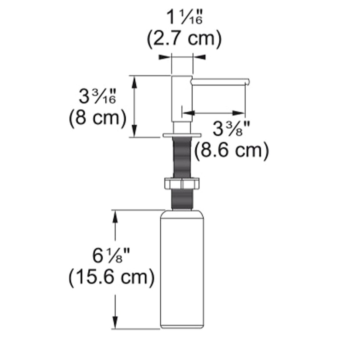 Franke Soap Dispenser Atlas Stainless Steel Copper SD486CP