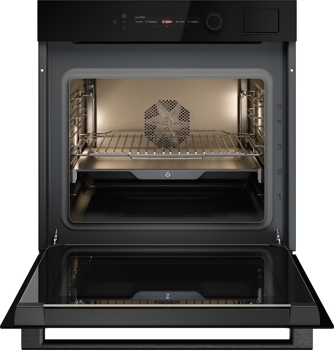 ASKO Craft Glass 60cm Combi Steam Oven - Black Glass OCS56BGH-AU