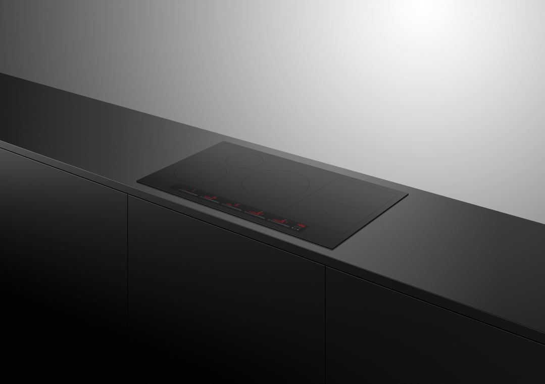 Fisher & Paykel 90cm Series 7, 5 Zone Induction Cooktop, SmartZone, Black CI905ZDTB5