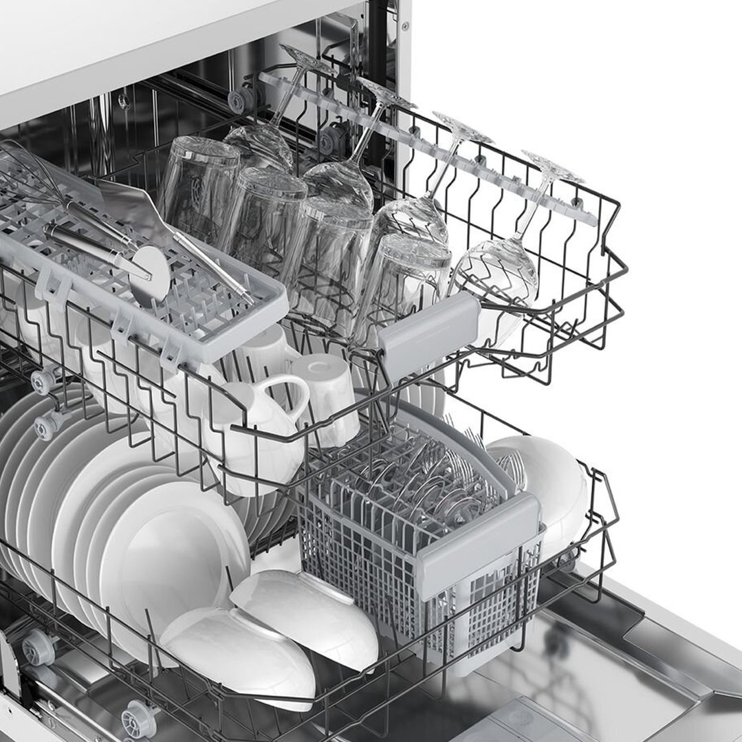 Westinghouse 60cm Freestanding Dishwasher, white, with 14 Place Settings WSF6602WB