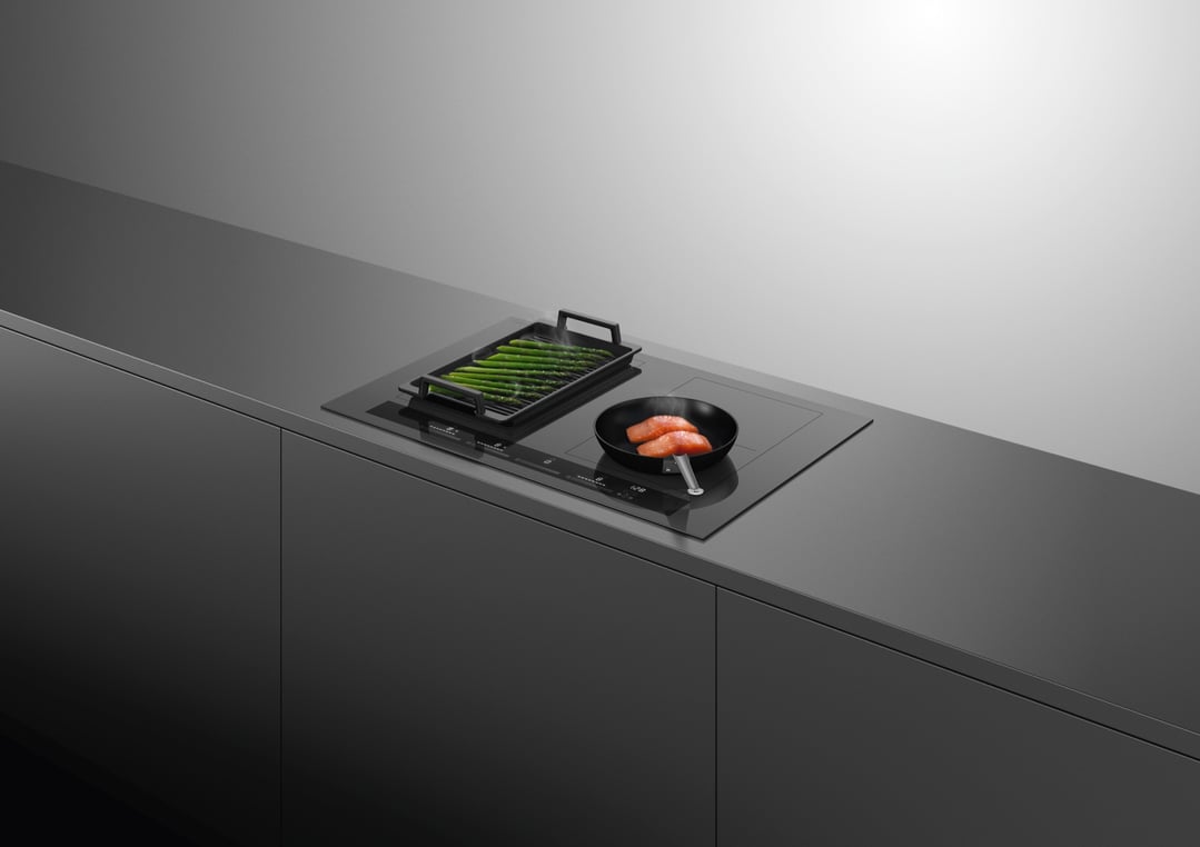 Fisher & Paykel 60cm Series 7, 4 Zone Induction Cooktop, 2 SmartZones, Grey CI604ZZDTG5
