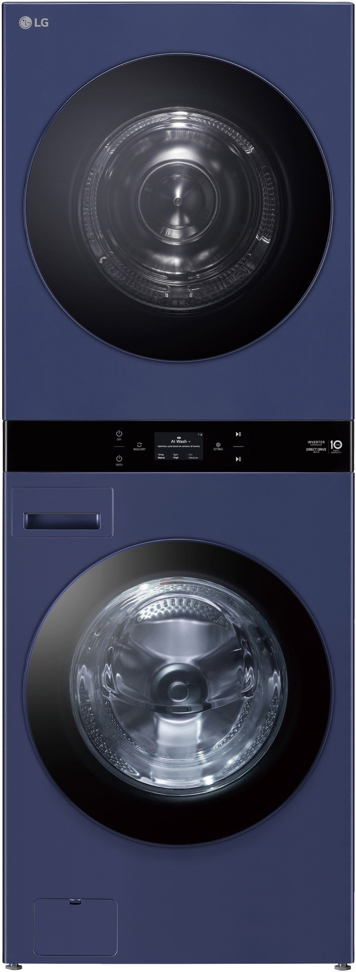 LG AI WashTower™ 19/10kg All-In-One Stacked Washer Dryer - Blue WWT-1910BLX