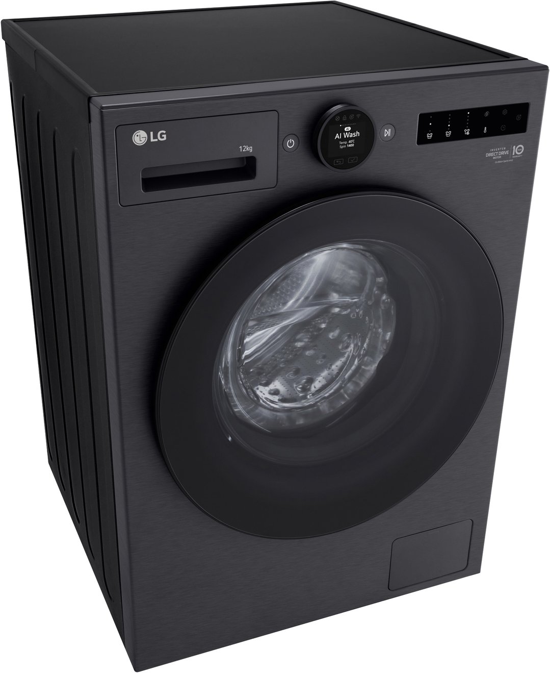 LG 12kg Series 9 Front Load Washer Matte Black - Steam+ WX9-1412MB