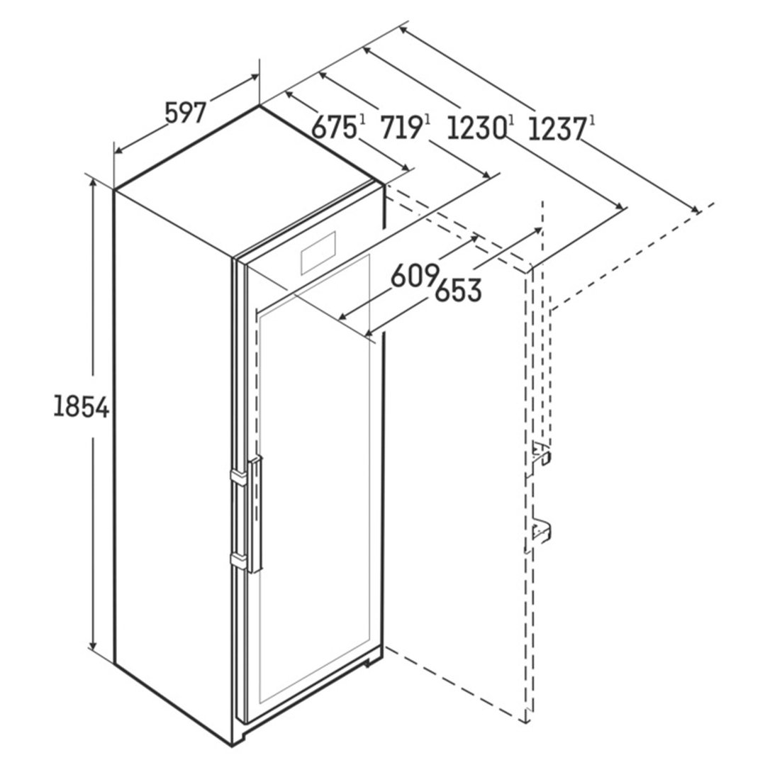 Liebherr 155 Bottle Dual Zone Wine Fridge - SmartSteel WPSD5262RHH