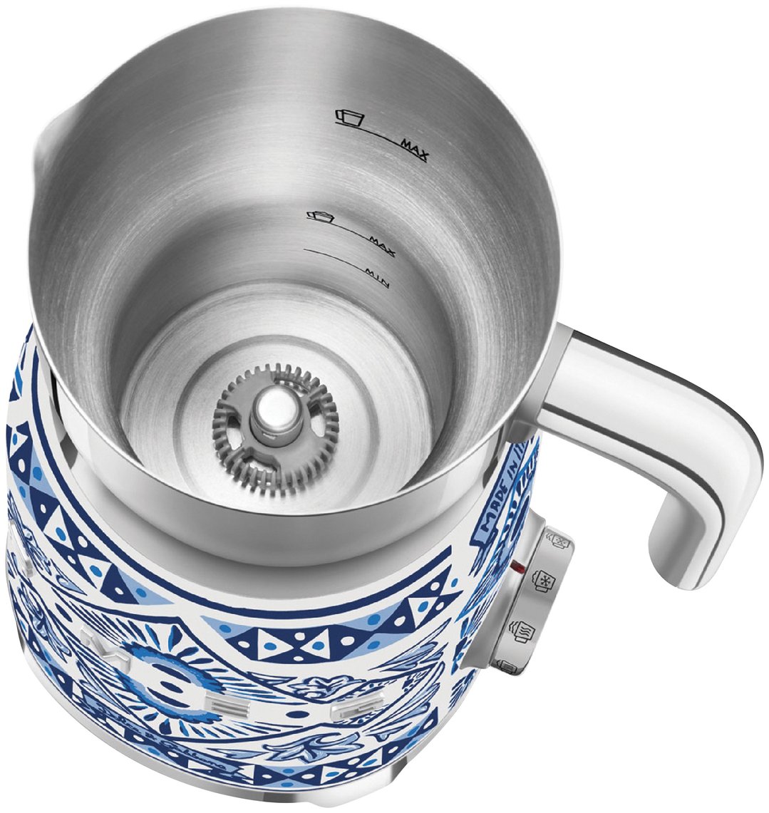Smeg 50's Style Dolce & Gabbana Milk Frother - Blue Mediterraneo MFF01DGBAU