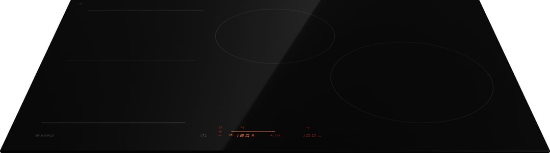Asko 80cm 4 Zone Series 5 Induction Cooktop - Black Glass Ceramic HI5842FBG1