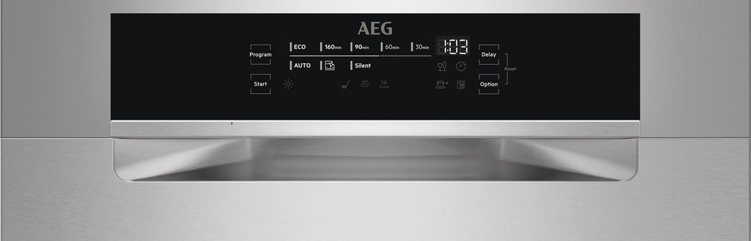 AEG 60cm Built-under Stainless Steel Dishwasher FFE73600PM