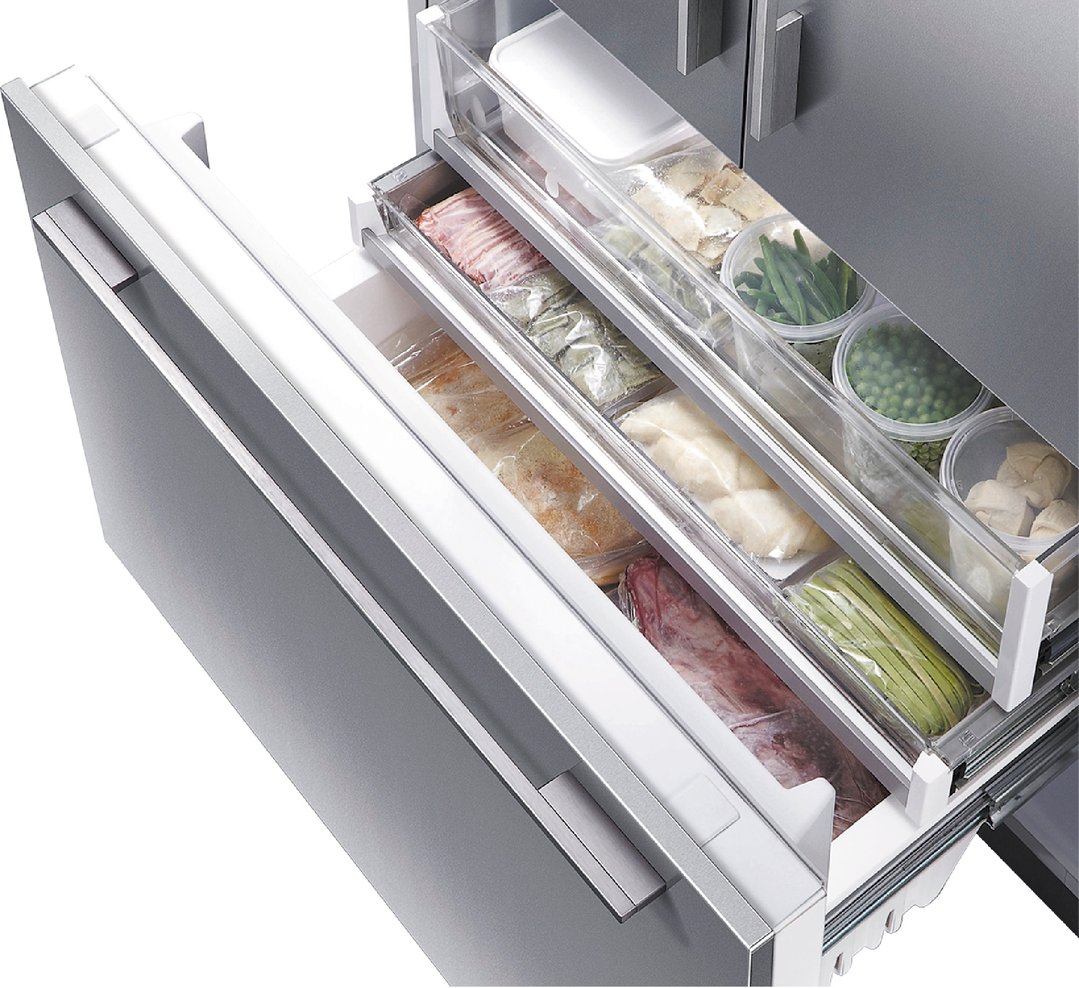 Fisher & Paykel 91cm Series 7 Integrated Refrigerator Freezer, Ice & Water RS9120WRU1