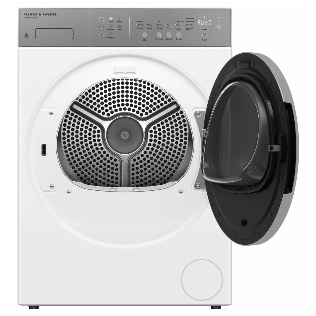 Fisher & Paykel 8kg Series 5 Contemporary Heat Pump Dryer - White DH8060J5