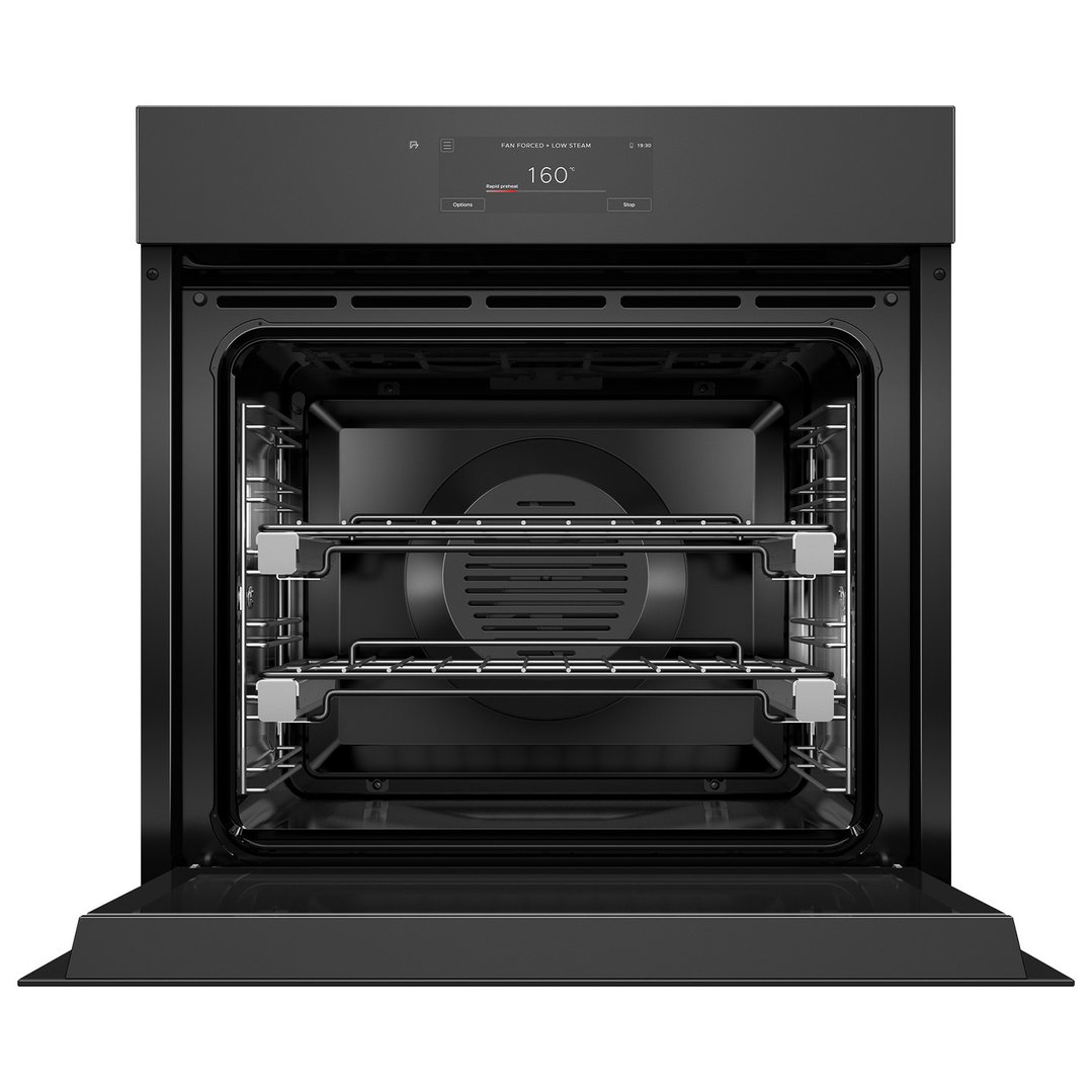 Fisher & Paykel 60cm Minimal Handleless Combi-Steam Oven, Black OS60SAMHUNB5