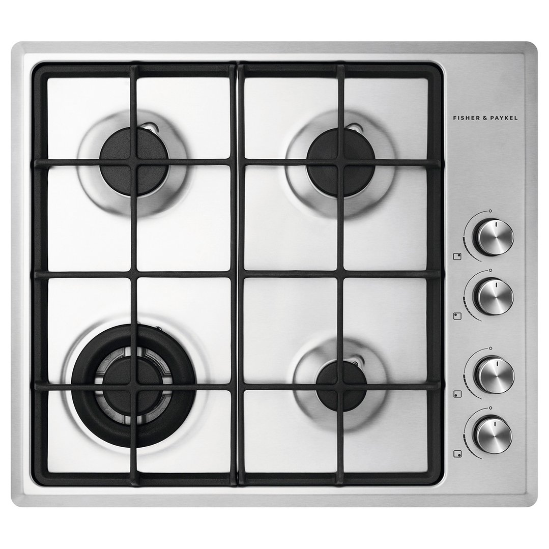 Fisher & Paykel 60cm Series 5 4 Burner Gas Cooktop, Natural Gas CG604CNGX2