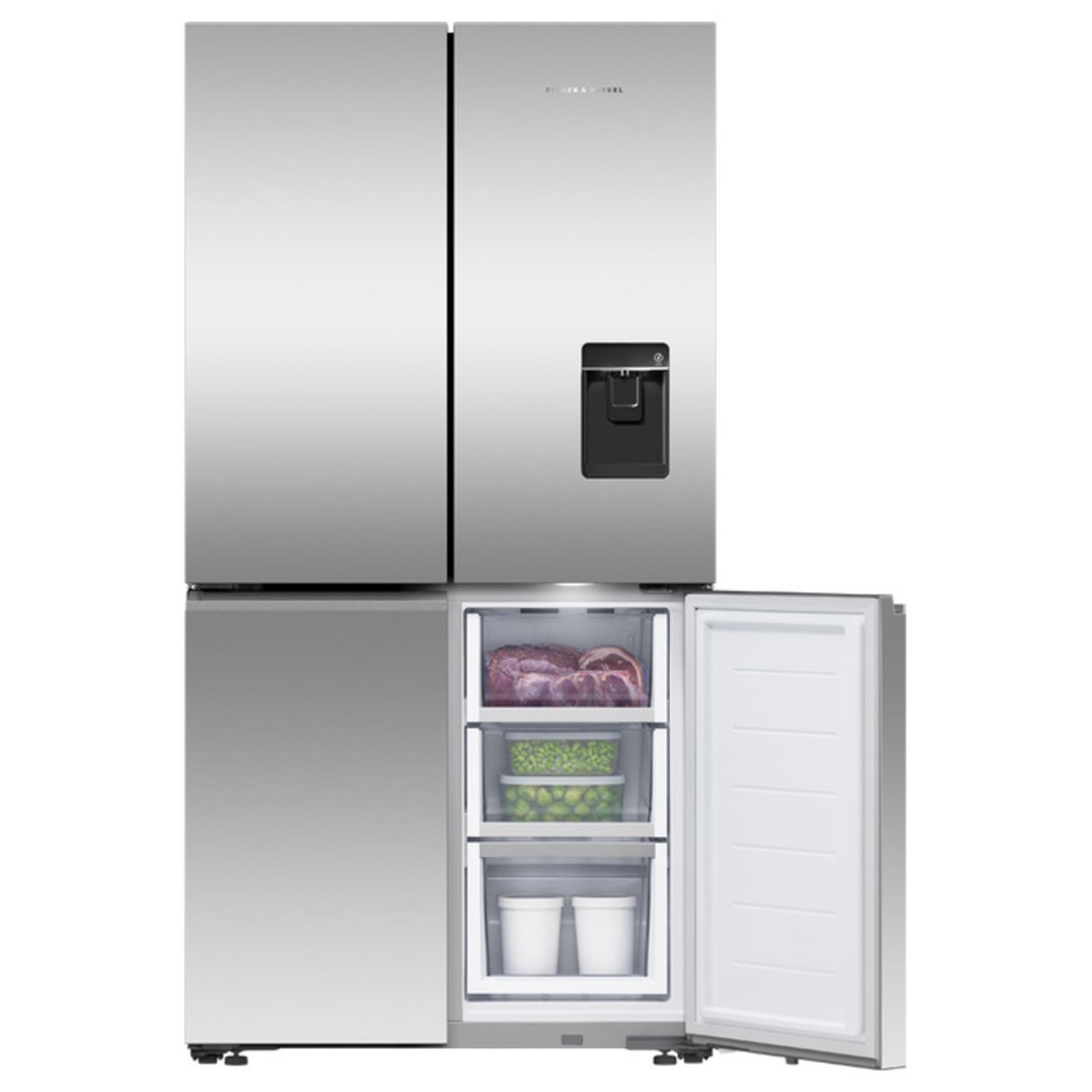 Fisher & Paykel 538L Series 7 Quad Door Refrigerator Freezer, Ice & Water RF605QNUVX1