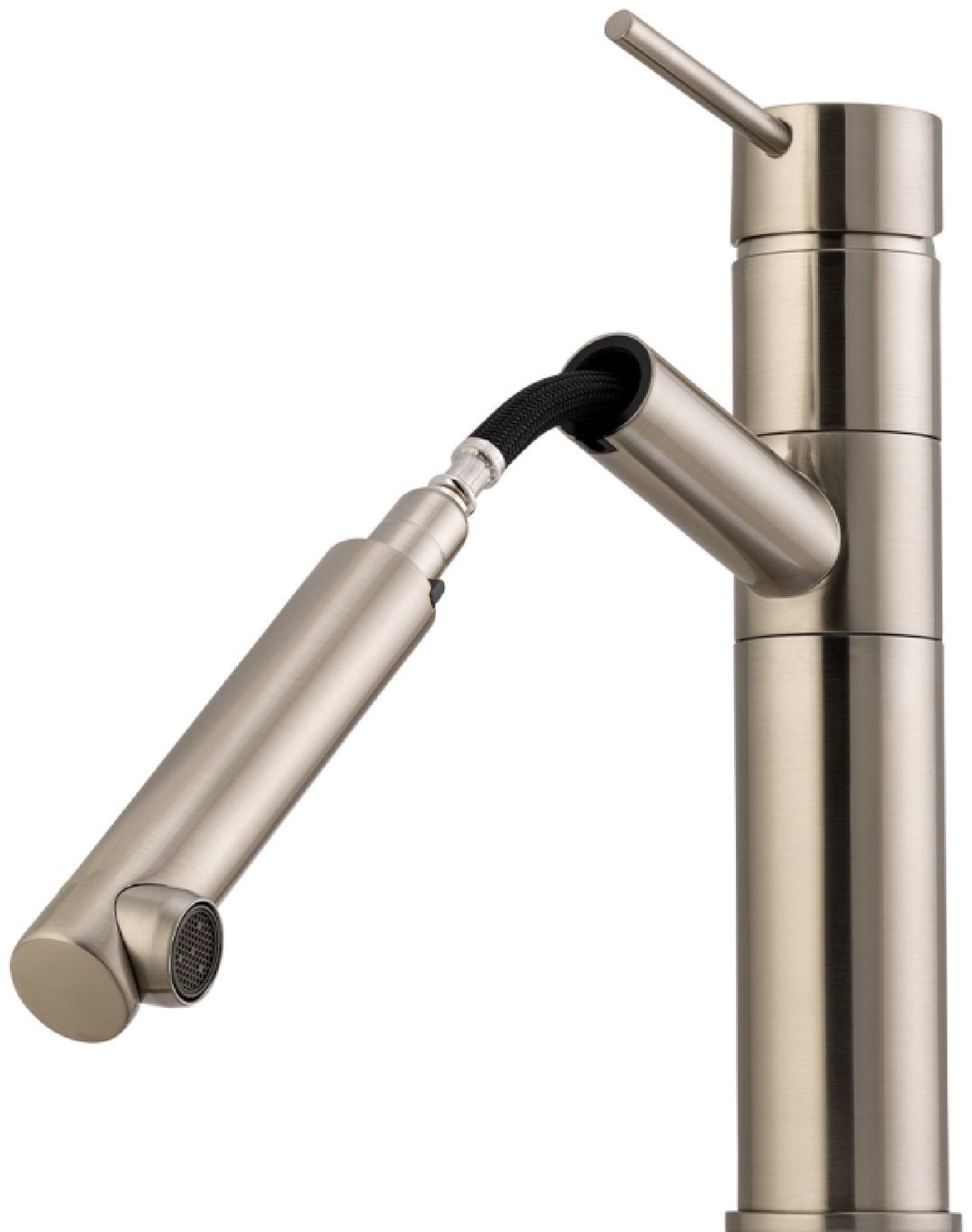 Oliveri Venice Pull Out Goose Neck Mixer - Brushed Nickel VE520FBN-P