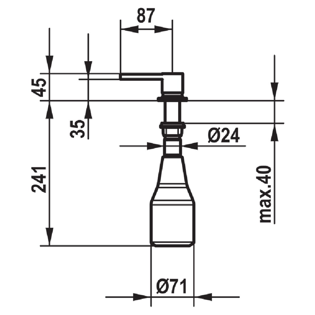 KWC ERA Soap Dispenser Stainless Steel Z538038700