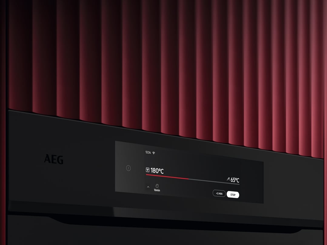 AEG 60cm Multifunction 21 Matte Black Sense Cook Oven NBT9P831AT