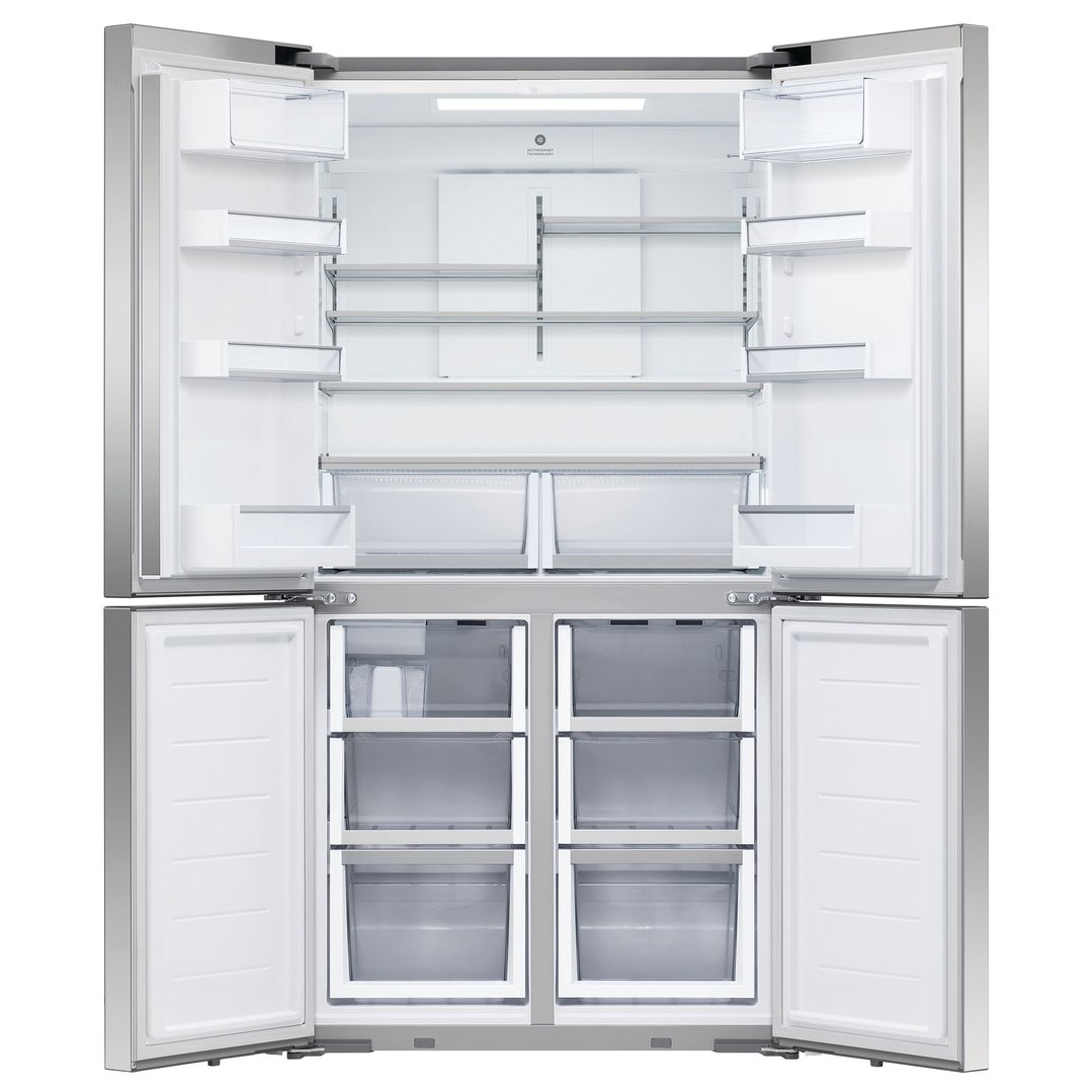 Fisher & Paykel 538L Series 7 Quad Door Refrigerator Freezer, Ice & Water RF605QDUVX2