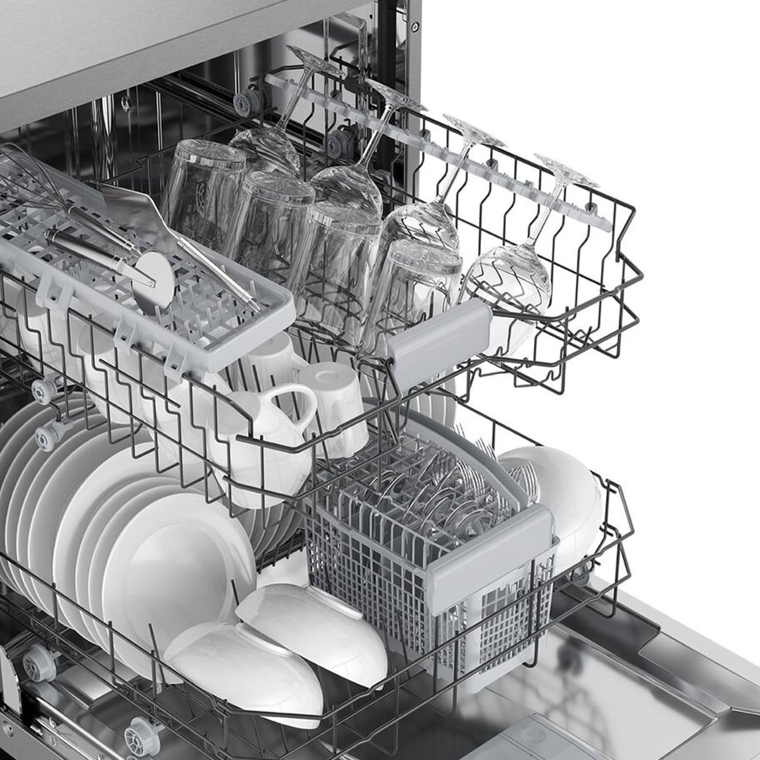 Westinghouse 60cm Freestanding Dishwasher, Stainless Steel, with 14 Place Settings WSF6602XB