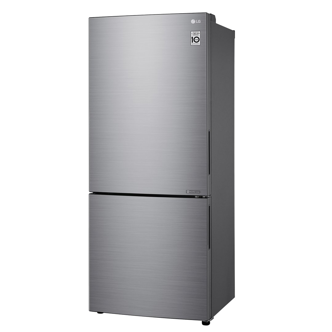 LG 420L Bottom Mount Fridge Platinum GB455PL
