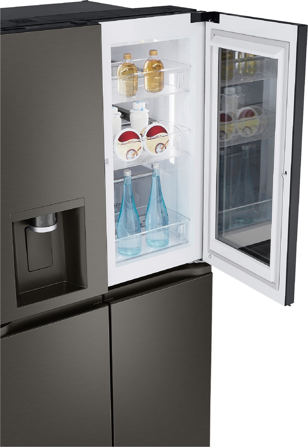 LG 642L French Door Fridge in Black Stainless Finish GF-V700BSLC